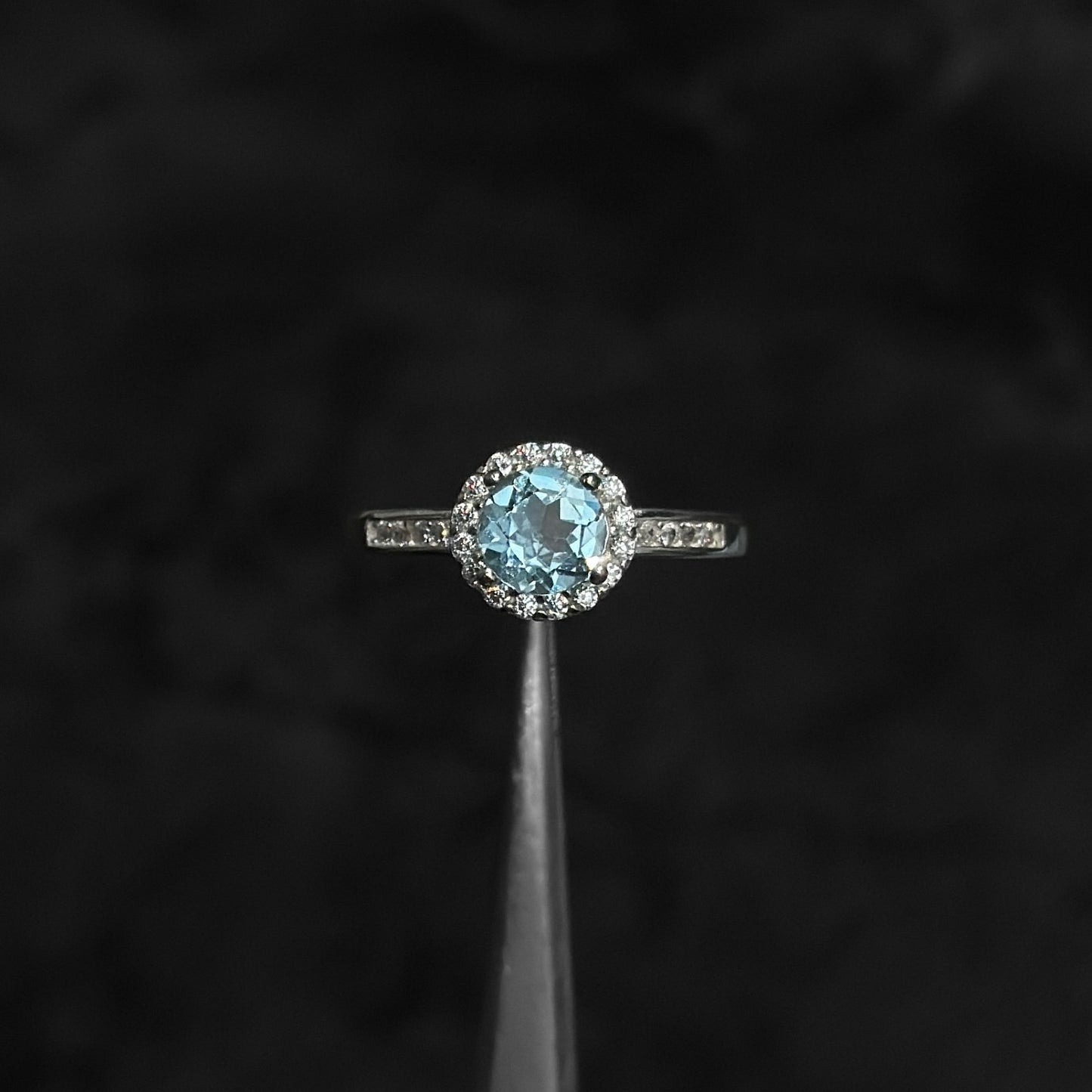 Anillo de Lujo #6 / Topacio Natural / Plata 925