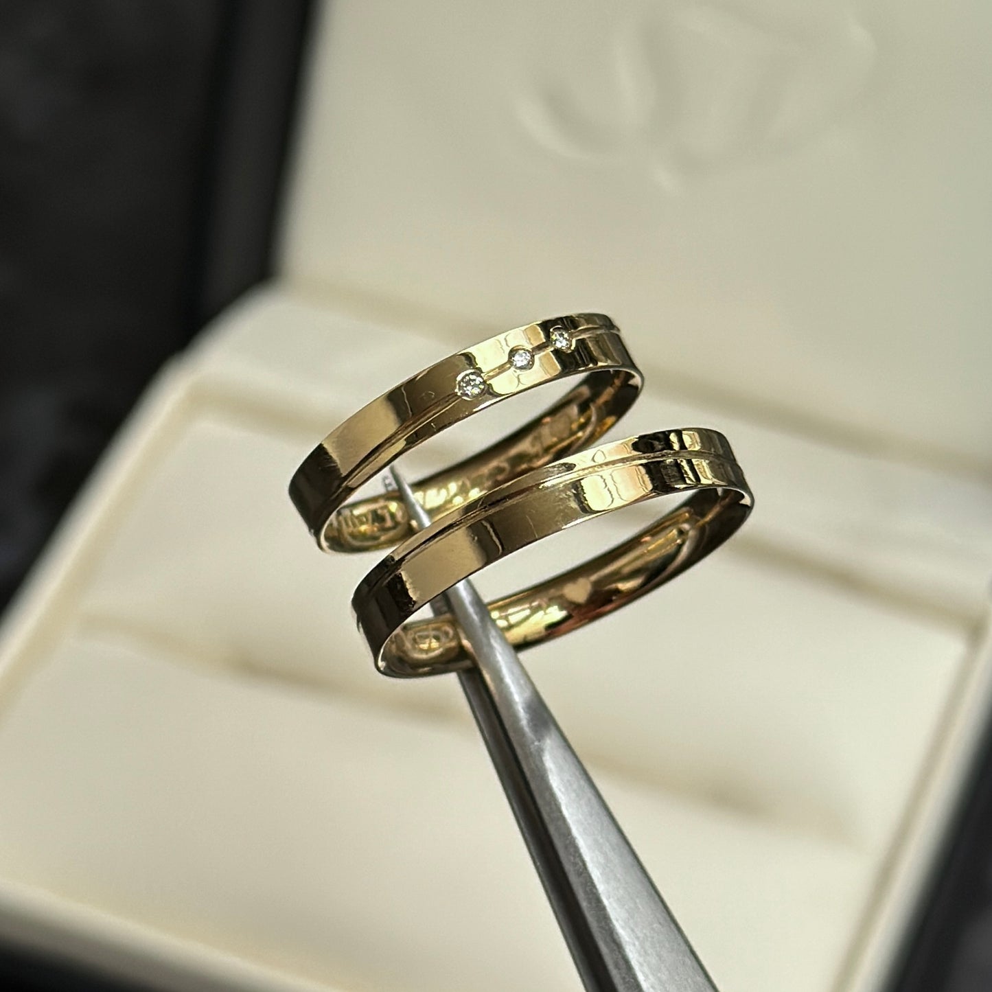 Argollas de Matrimonio / Diamantes Naturales / Oro 18K
