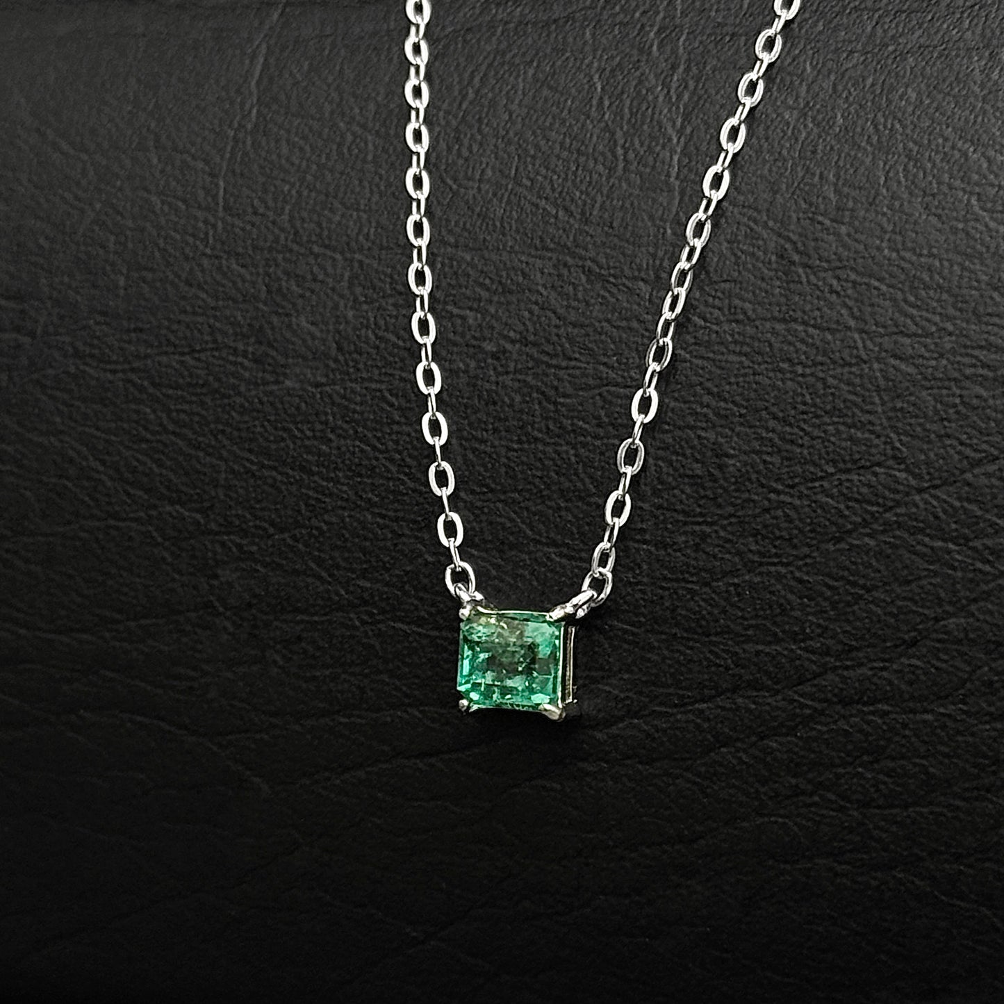 Set Cadena Dije / Esmeralda Colombiana / Plata 925