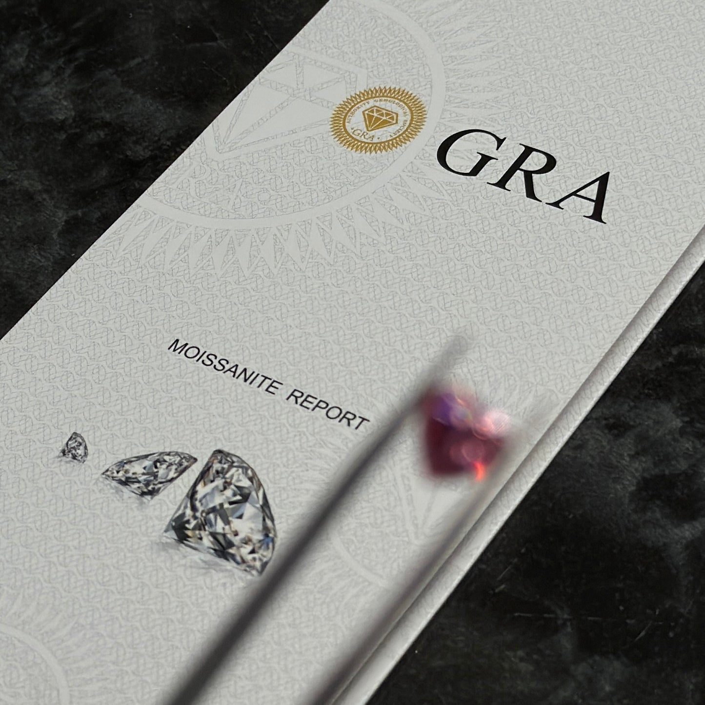 Moissanita Lab / Corazón Pink / 8mm x 8mm / 2cts