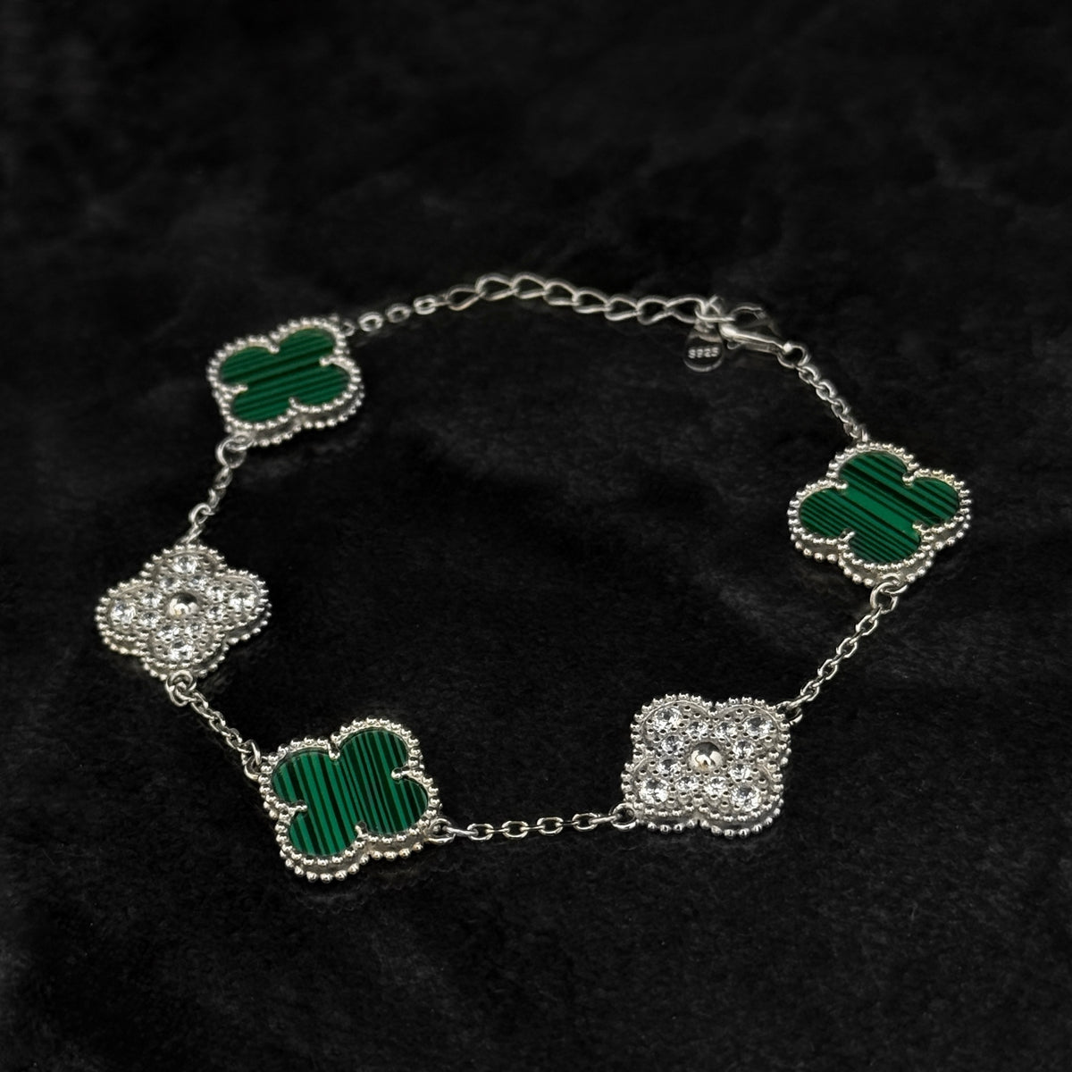Pulsera Lucky Clover / Silver Green / Plata 925