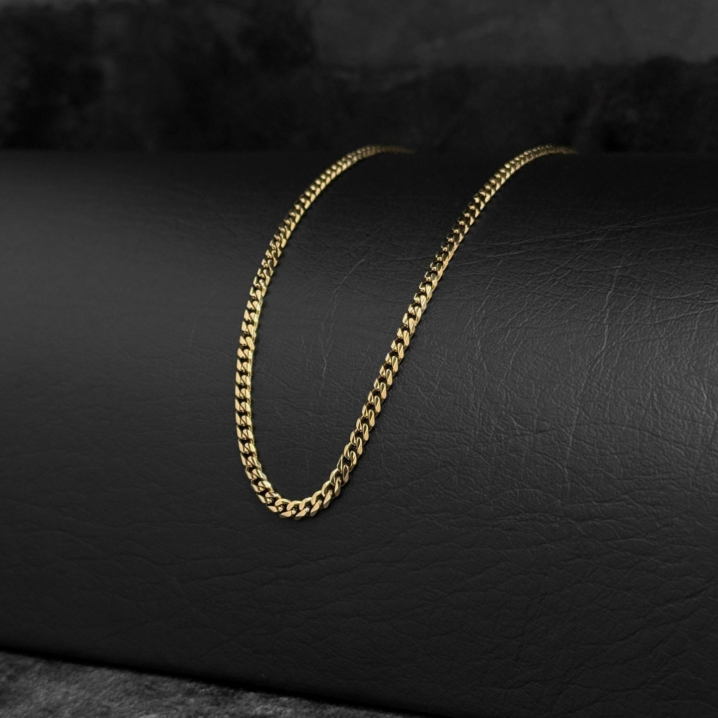 Cadena Cubana 2mm x 45cm / Oro 18K